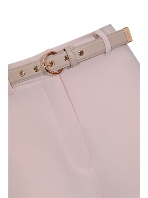 Pantalone MSTAMICO in cady con cintura Rosa MAX MARA STUDIO | 2616131025600052